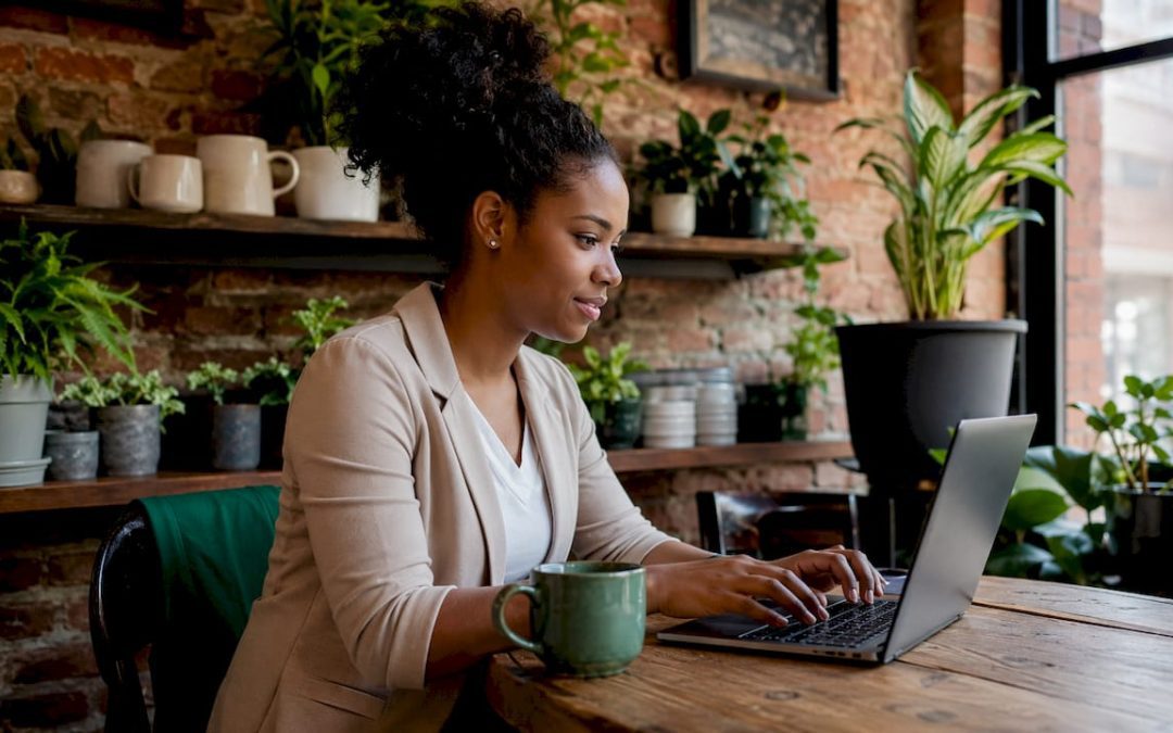 Woman booking weekend home inspection online