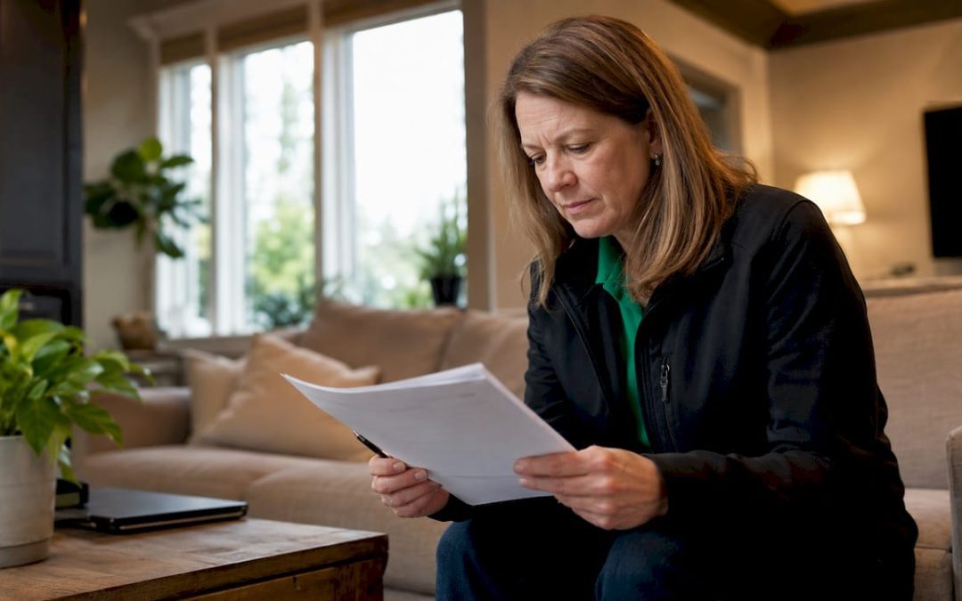 Home inspector reviewing home inspection report
