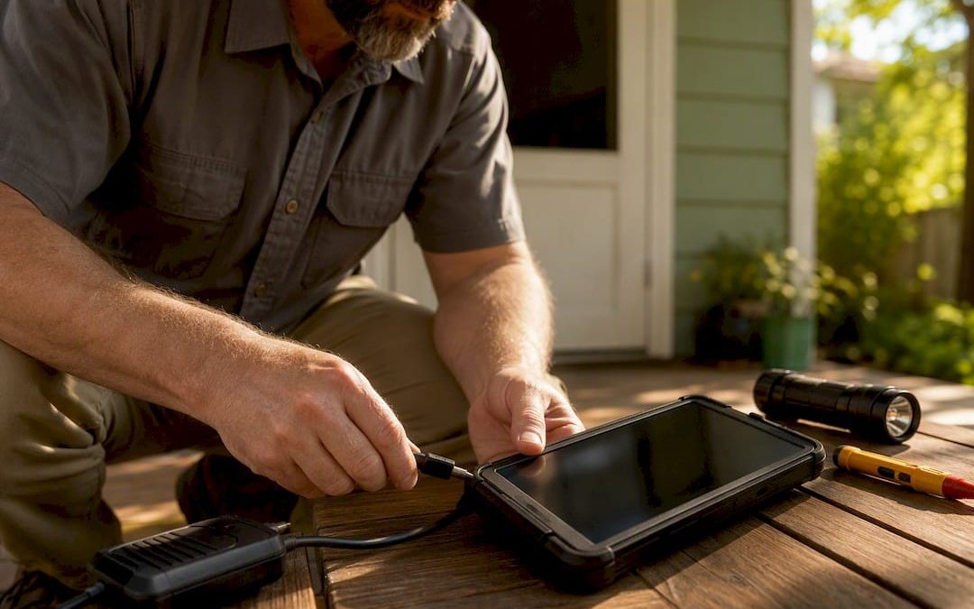 Inspector linking tablet for digital report delivery