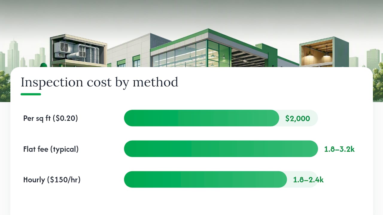 What Drives Commercial Property Inspection Cost: Pricing Methods Explained — overview diagram