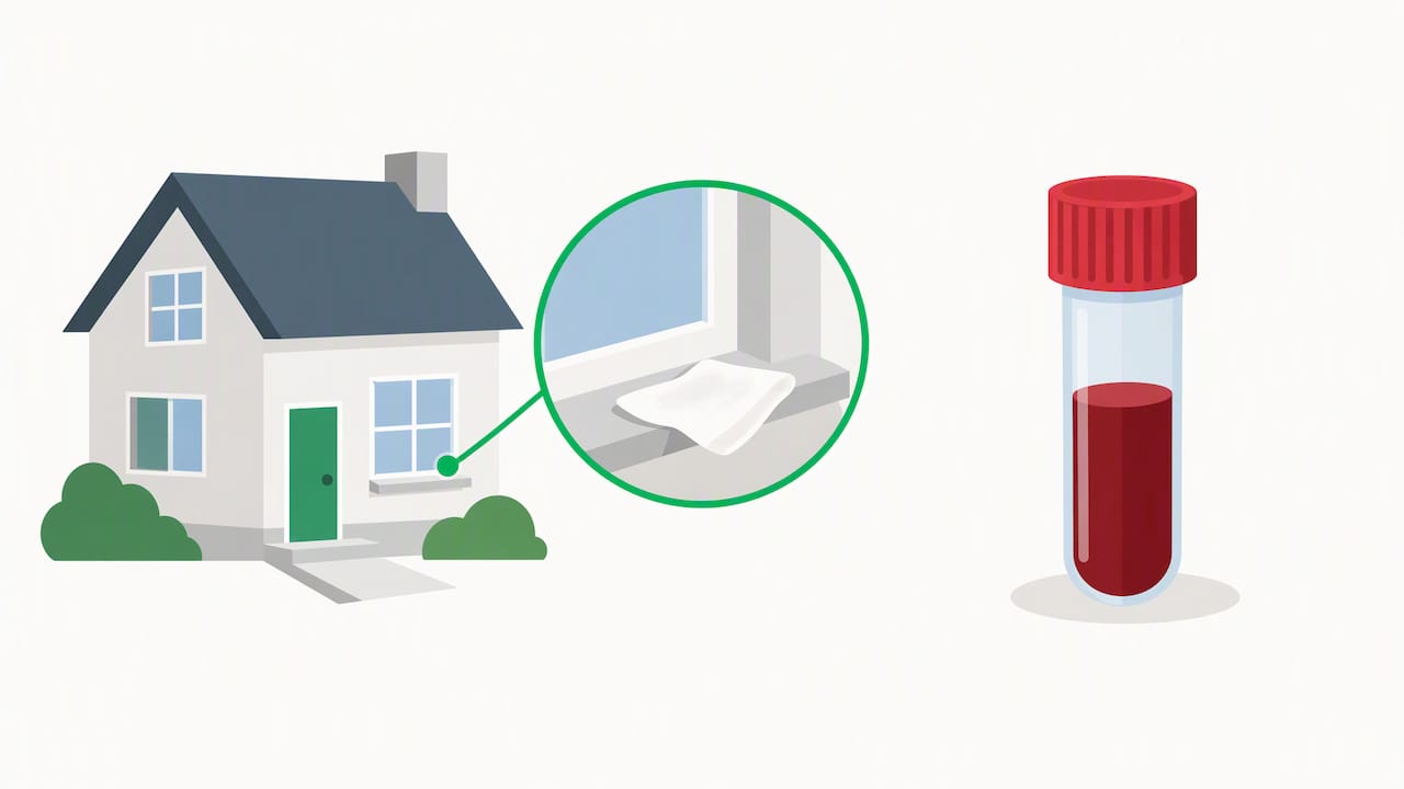 Separate paths for home and blood lead testing